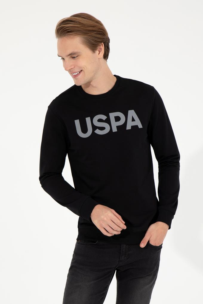 Erkek Siyah Basic Sweatshirt