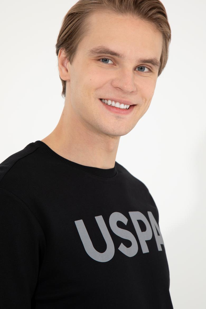 Erkek Siyah Basic Sweatshirt - 50254504015