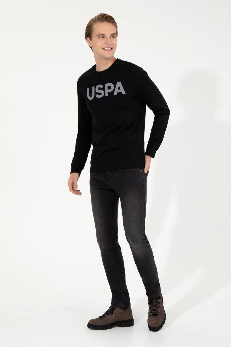 Erkek Siyah Basic Sweatshirt - 50254504015