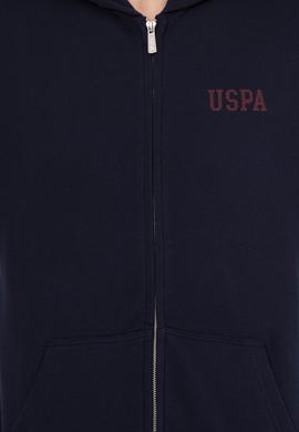 Erkek Lacivert Kapüşonlu Örme Hırka - 50257142009