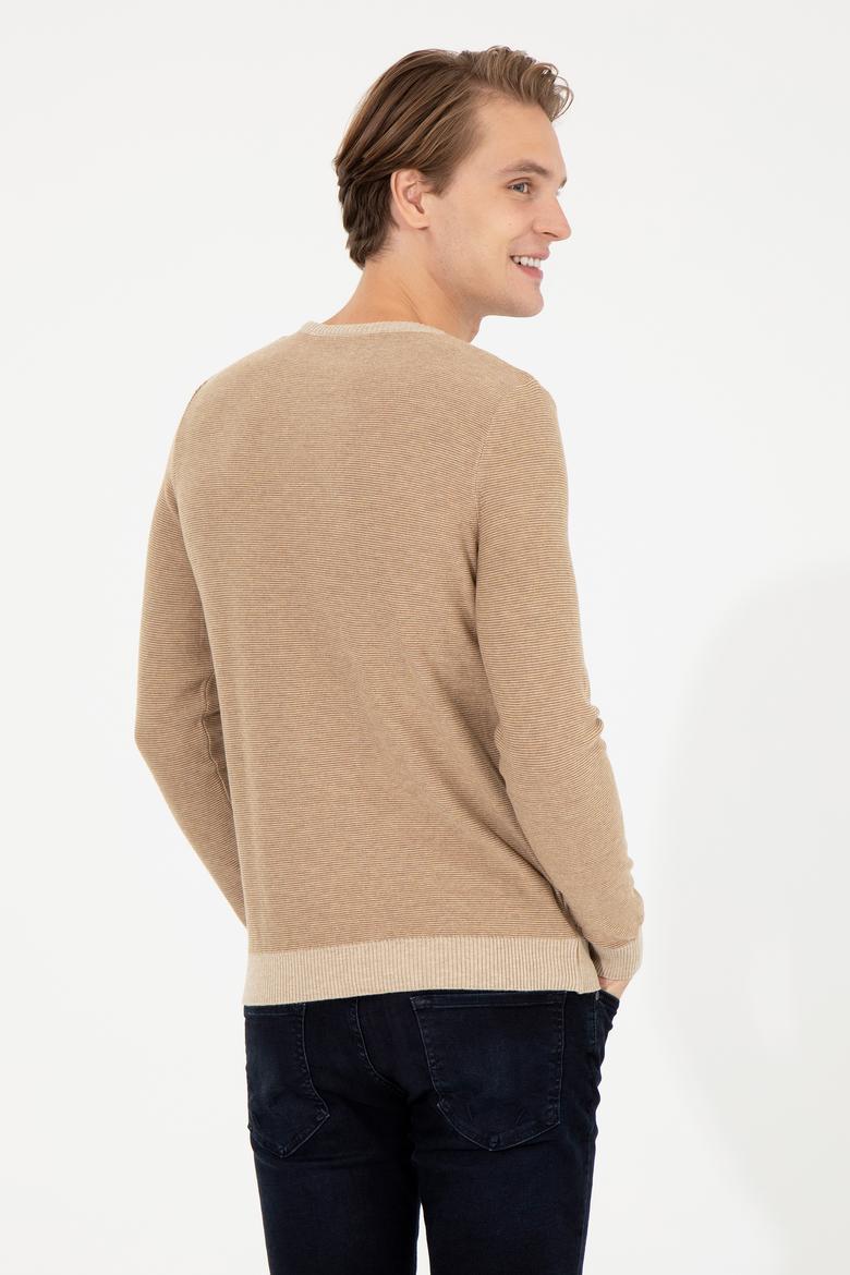 Erkek Taş Bisiklet Yaka Triko Kazak - 50251884030