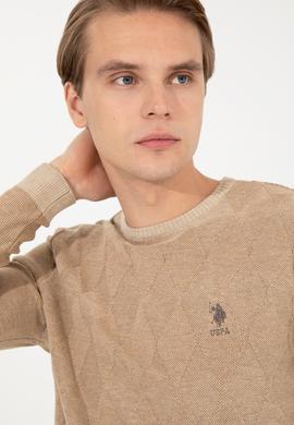 Erkek Taş Bisiklet Yaka Triko Kazak - 50251884030