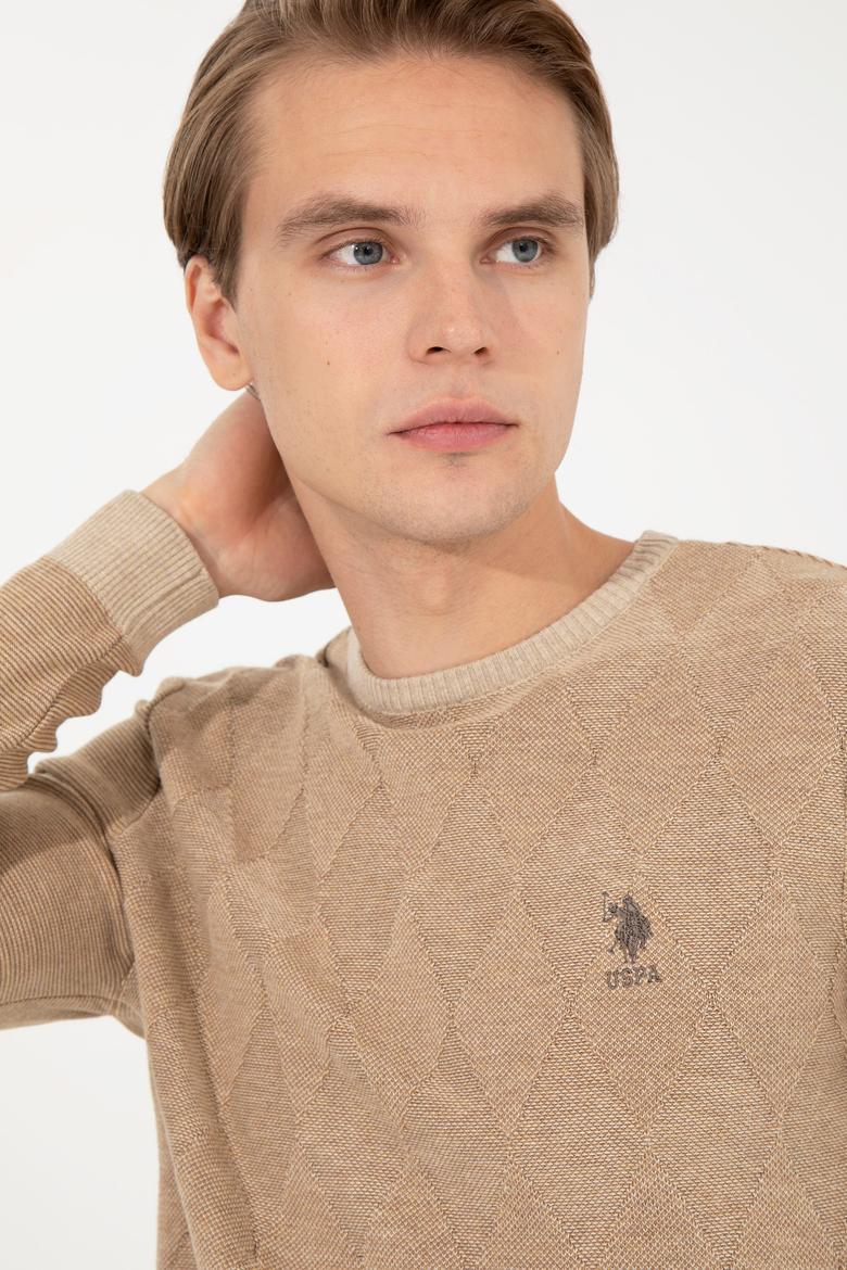 Erkek Taş Bisiklet Yaka Triko Kazak