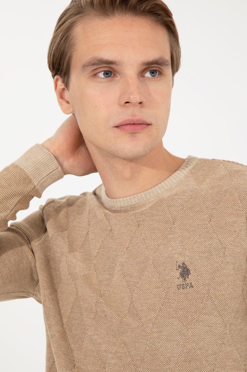 Erkek Taş Bisiklet Yaka Triko Kazak