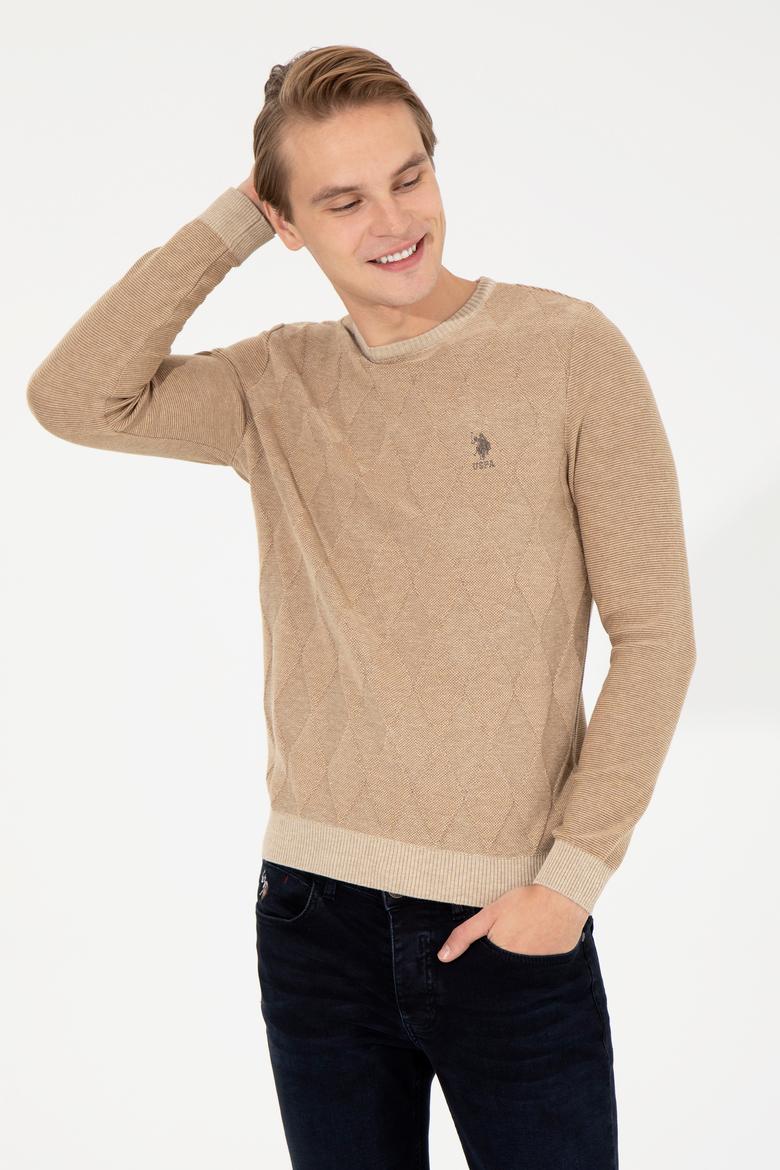 Erkek Taş Bisiklet Yaka Triko Kazak - 50251884030