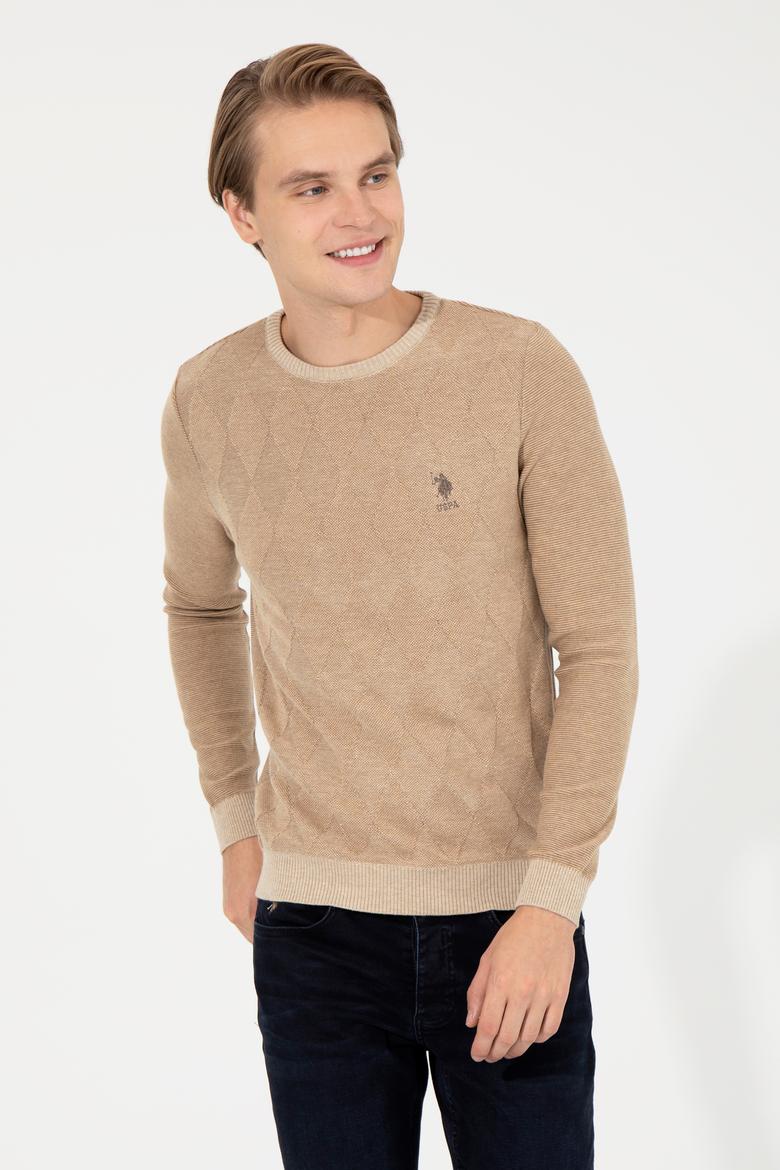 Erkek Taş Bisiklet Yaka Triko Kazak - 50251884030