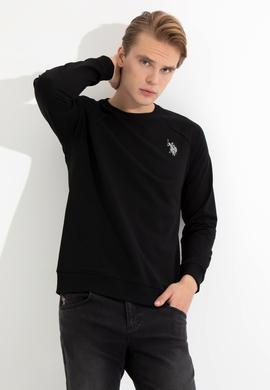Erkek Vişne Basic Bisiklet Yaka Sweatshirt - 50257289030