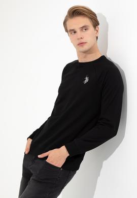Erkek Vişne Basic Bisiklet Yaka Sweatshirt - 50257289030