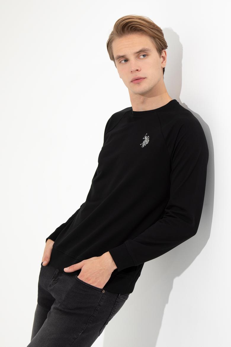 Erkek Vişne Basic Bisiklet Yaka Sweatshirt - 50257289030
