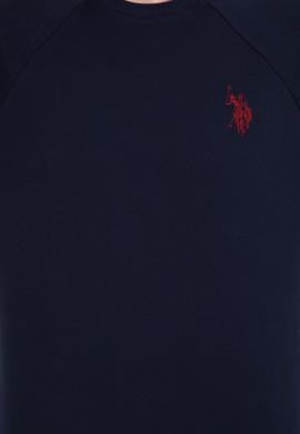 Erkek Lacivert Bisiklet Yaka Basic Sweatshirt - 50257289010