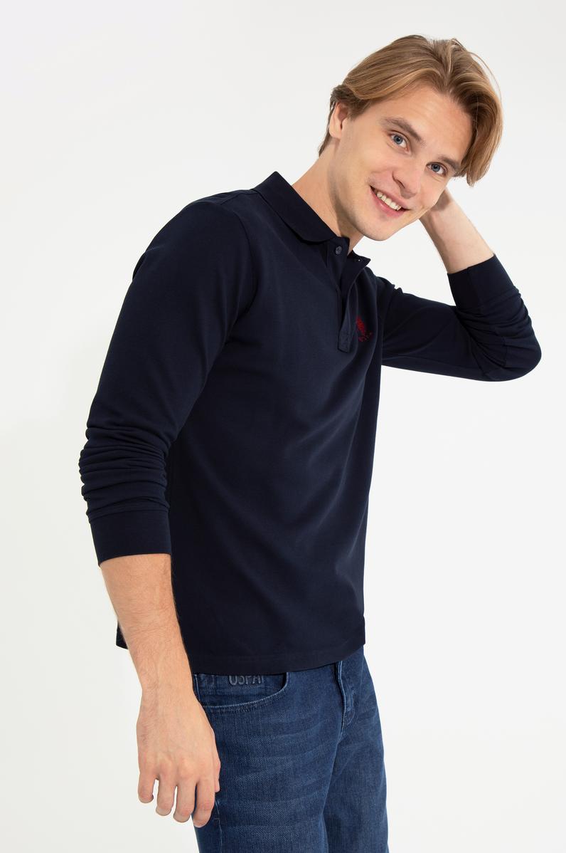 Erkek Lacivert Basic Sweatshirt