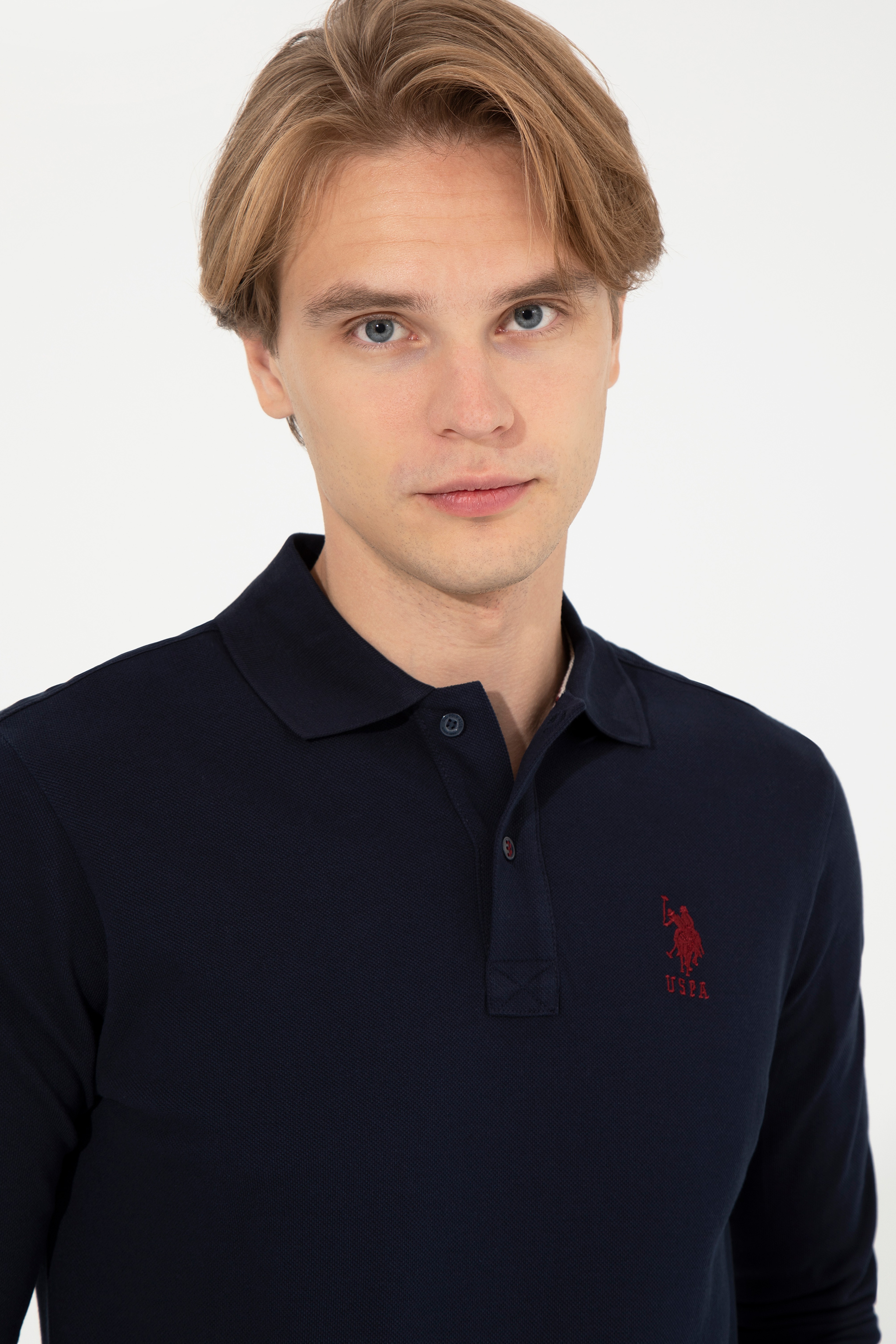 Erkek Lacivert Basic Sweatshirt - Image 3