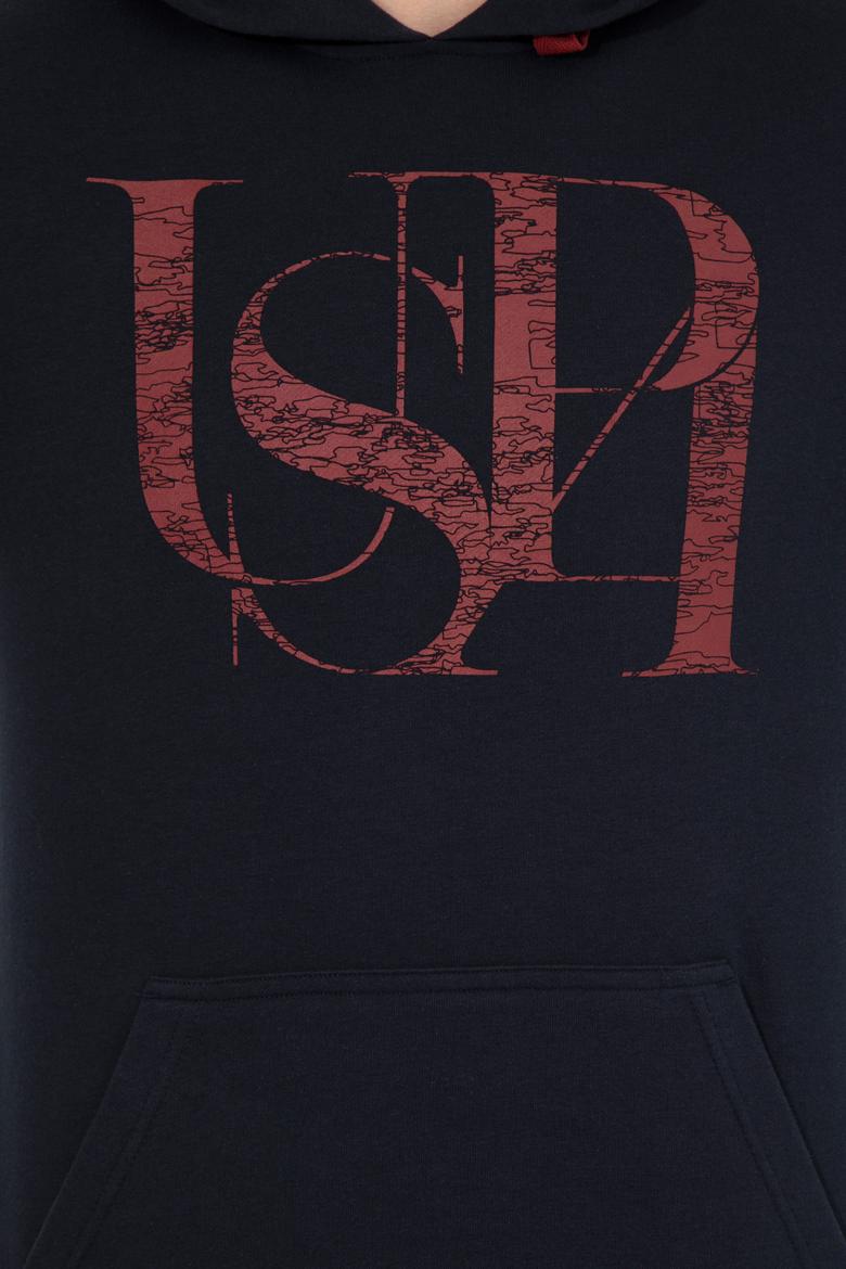 Erkek Lacivert Kapüşonlu Sweatshirt - 50257202017