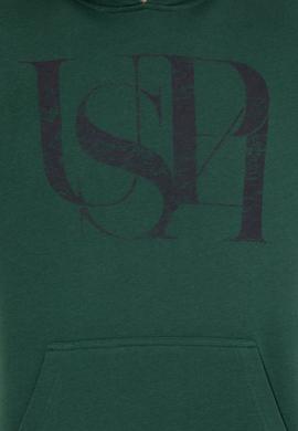 Erkek Yeşil Kapüşonlu Sweatshirt - 50257202027