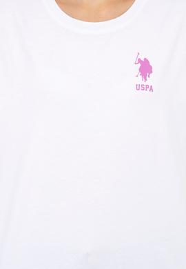 Kadın Beyaz Bisiklet Yaka Tişört - 50246219014