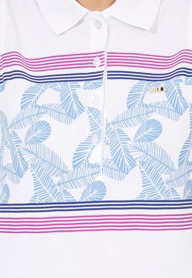 Kadın Menekşe Kolsuz Polo Yaka Tişört - 50248986002