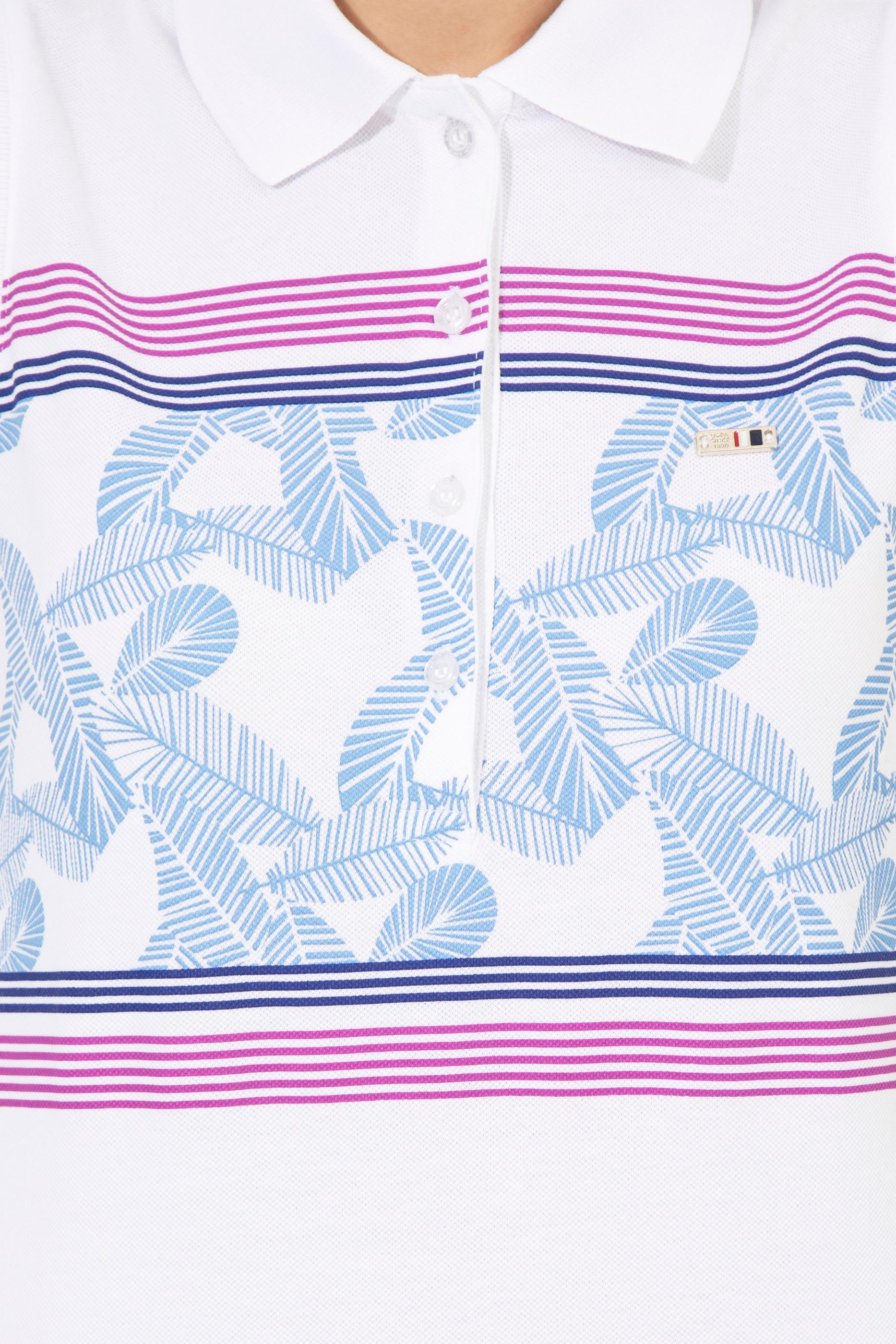 Kadın Menekşe Kolsuz Polo Yaka Tişört