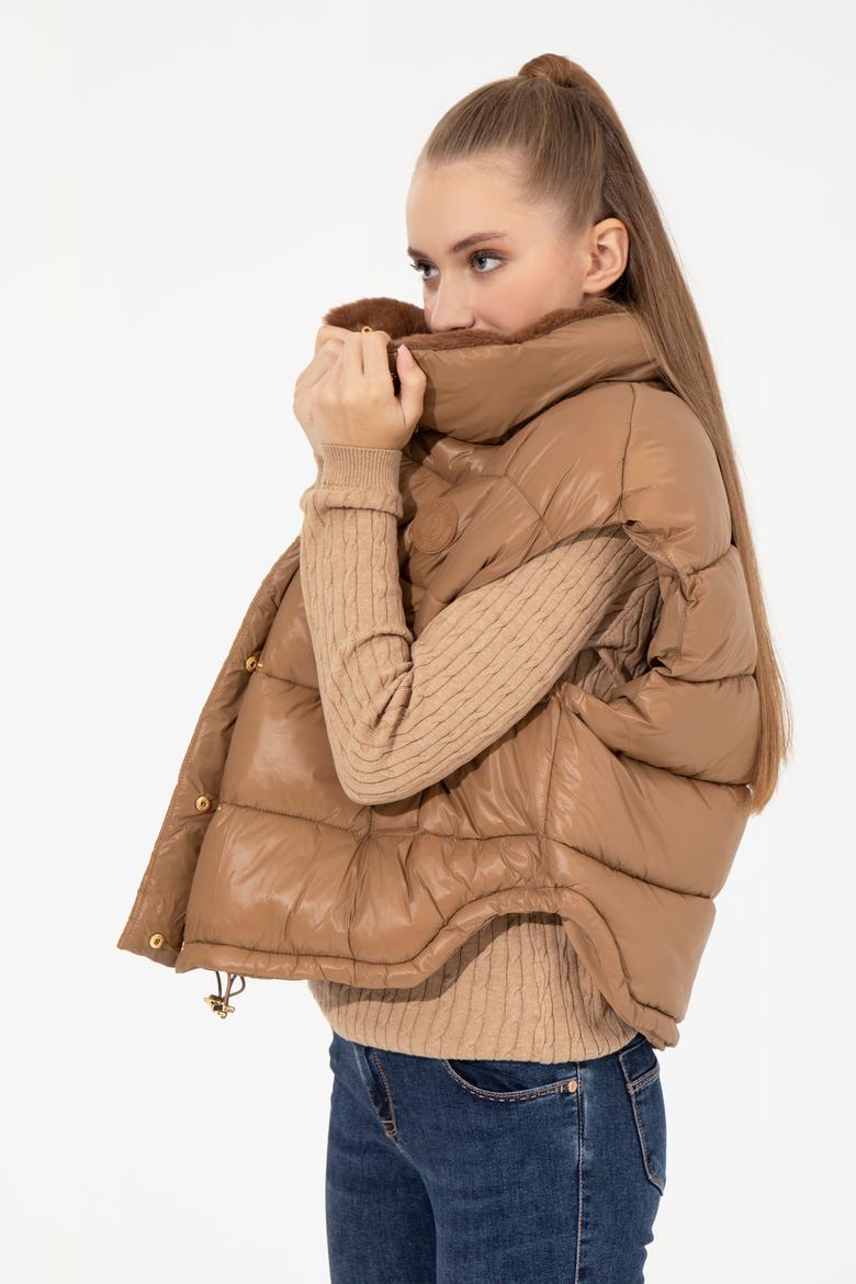 Kadın Camel Yelek - 50255045012