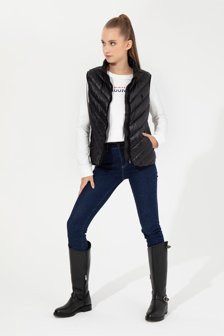 Kadın Siyah Yelek - 50254455021