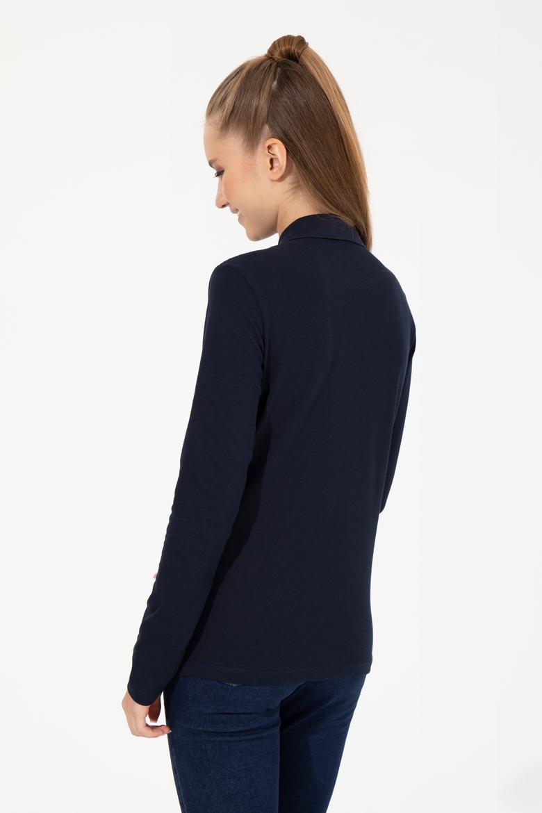 Kadın Lacivert Basic Sweatshirt - 50256259029