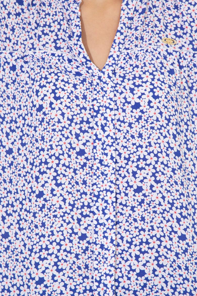 Kadın Mavi Uzun Kollu Gömlek - 50246680006