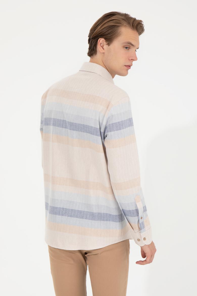 Erkek Camel Uzun Kollu Gömlek - 50255708015