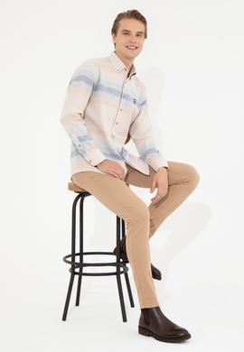 Erkek Camel Uzun Kollu Gömlek - 50255708015