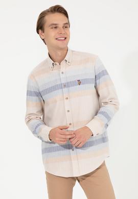 Erkek Camel Uzun Kollu Gömlek - 50255708015