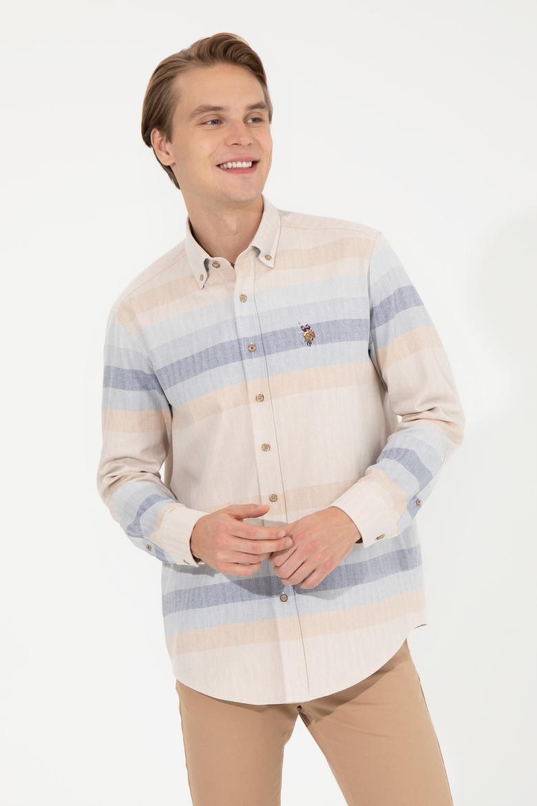 Erkek Camel Uzun Kollu Gömlek - 50255708015