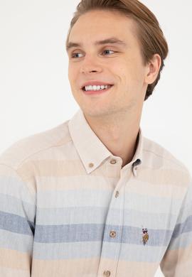 Erkek Camel Uzun Kollu Gömlek - 50255708015