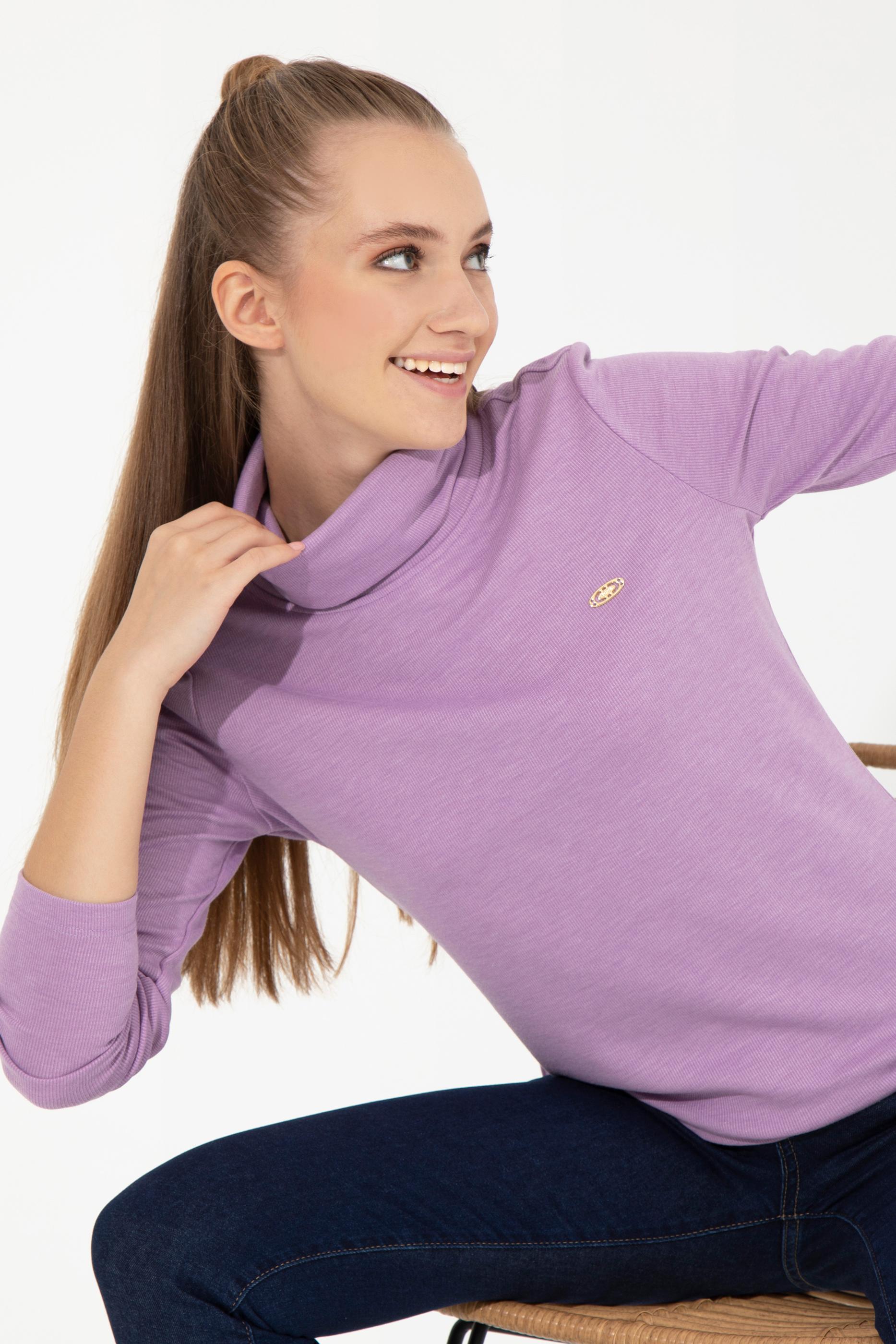 Kadın Lila Sweatshirt