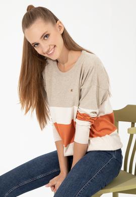 Kadın Taş Melanj Kazak - 50252042037