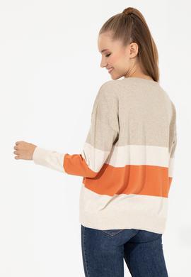 Kadın Taş Melanj Kazak - 50252042037