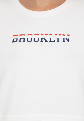 Kadın Ekru Bisiklet Yaka Sweatshirt - 50261238007