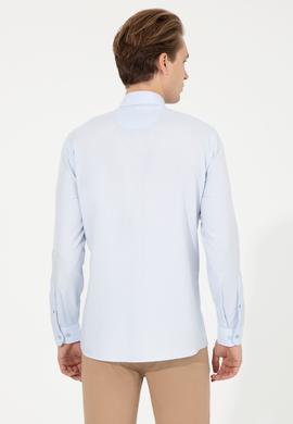 Erkek Açık Mavi Uzun Kollu Basic Gömlek - 50253872016