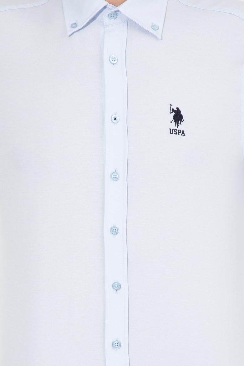 Erkek Açık Mavi Uzun Kollu Basic Gömlek - 50253872016