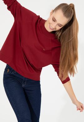 Kadın Kırmızı Sweatshirt - 50261240021