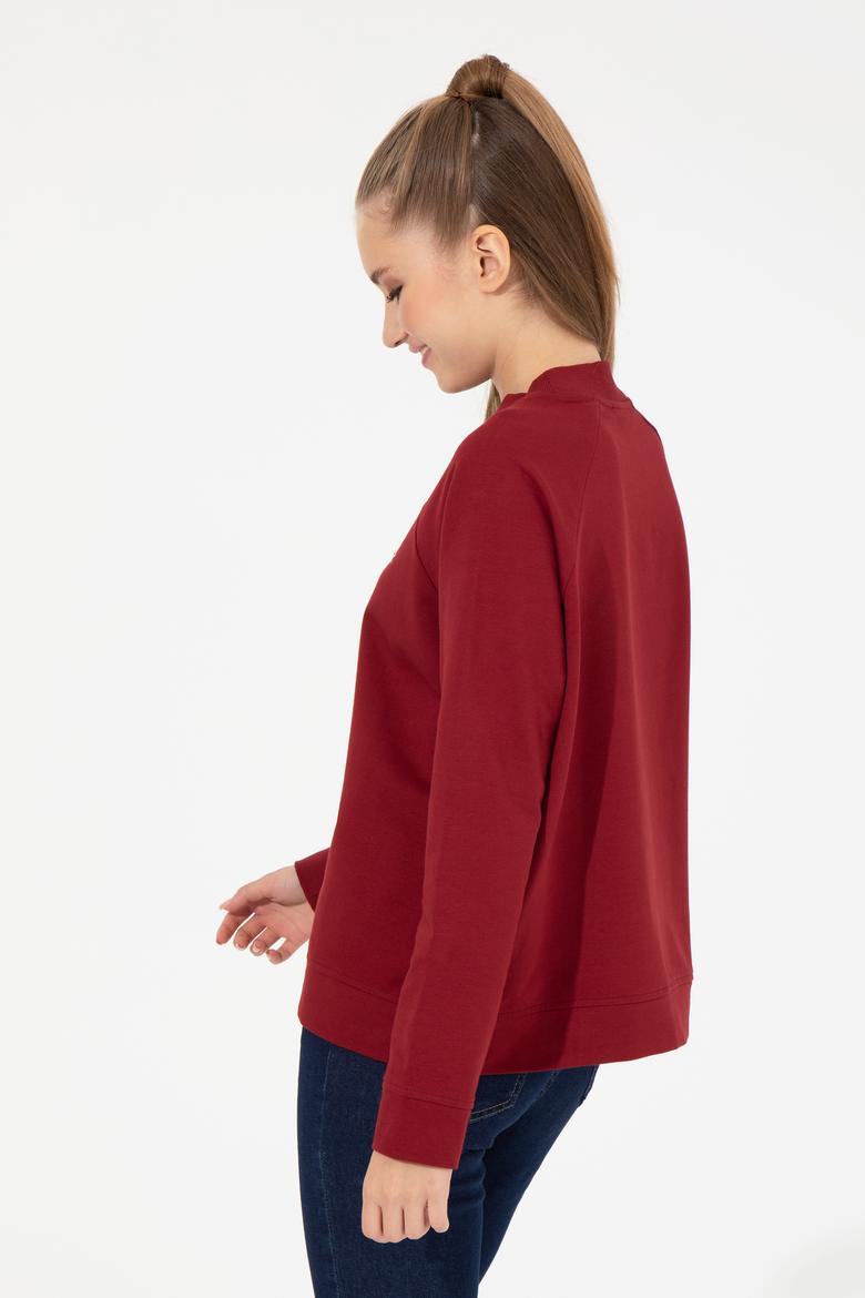 Kadın Kırmızı Sweatshirt - 50261240021