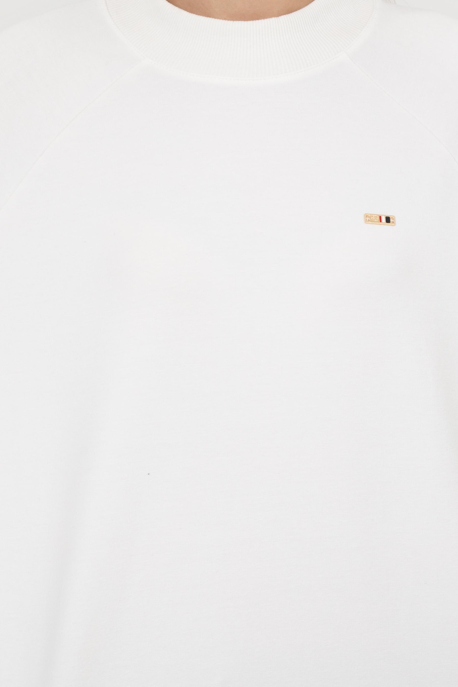 Kadın Ekru Bisiklet Yaka Sweatshirt