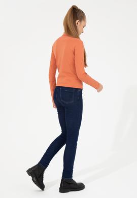 Kadın Mavi Jean Pantolon - 50254685002