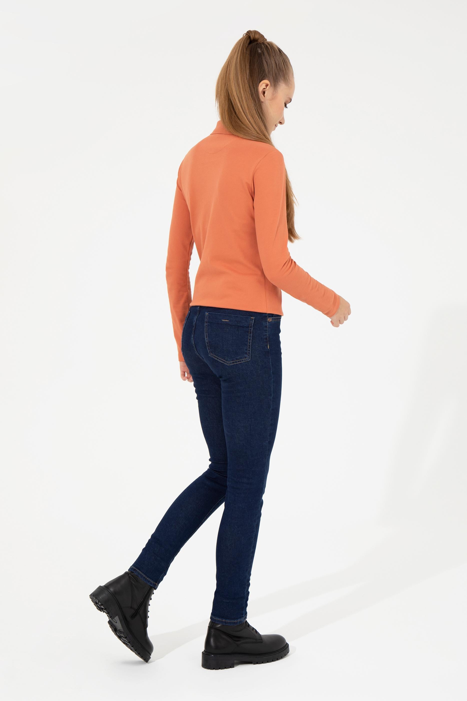 Kadın Mavi Jean Pantolon