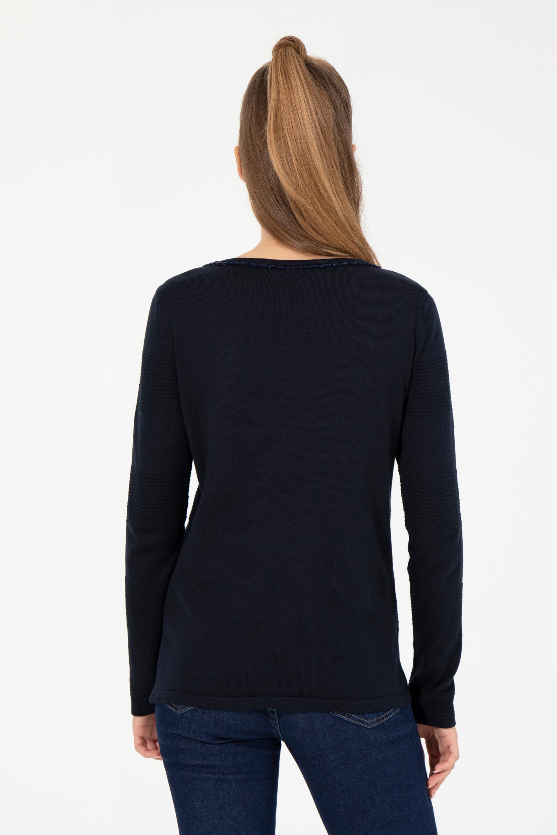 Kadın Lacivert Kazak