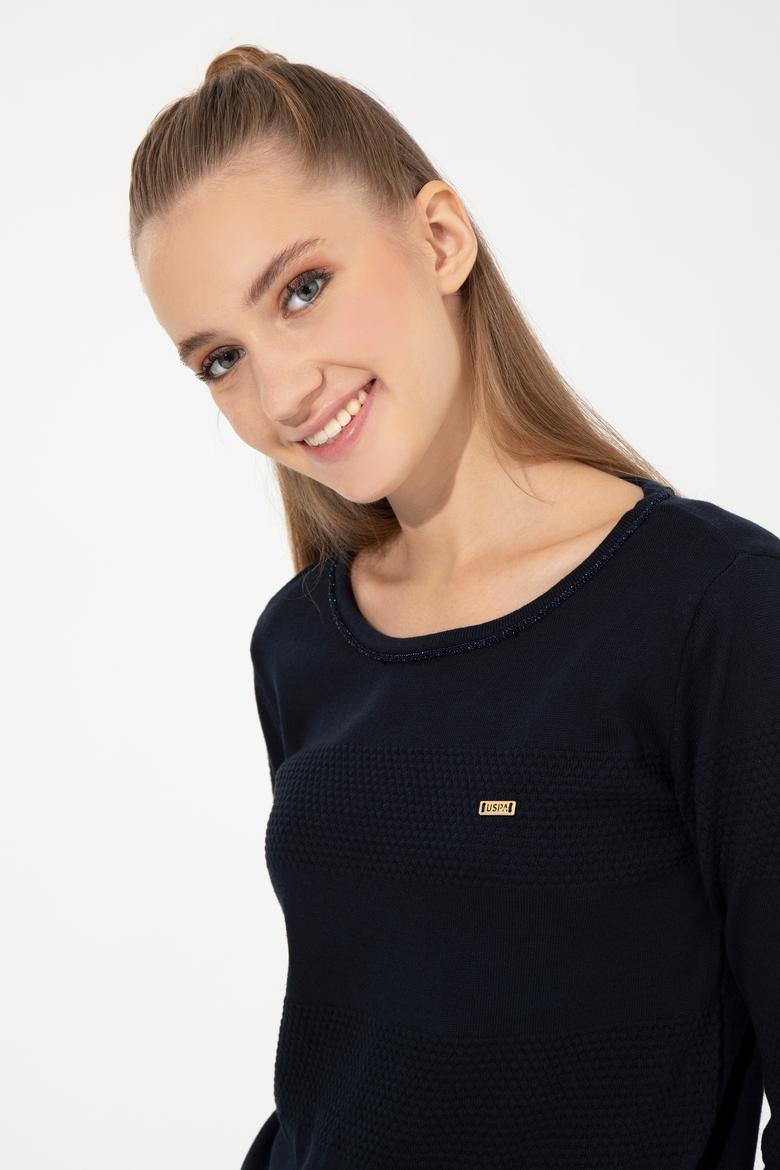 Kadın Lacivert Kazak - 50251895012