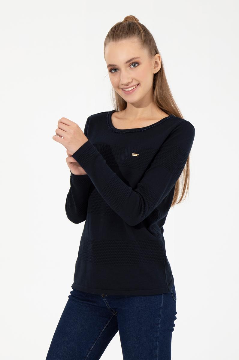 Kadın Lacivert Kazak