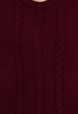 Kadın Vİşne Bisiklet Yaka Kazak - 50256651010