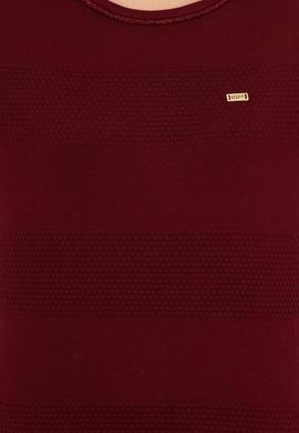 Kadın Bordo Bisiklet Yaka Kazak - 50251895005