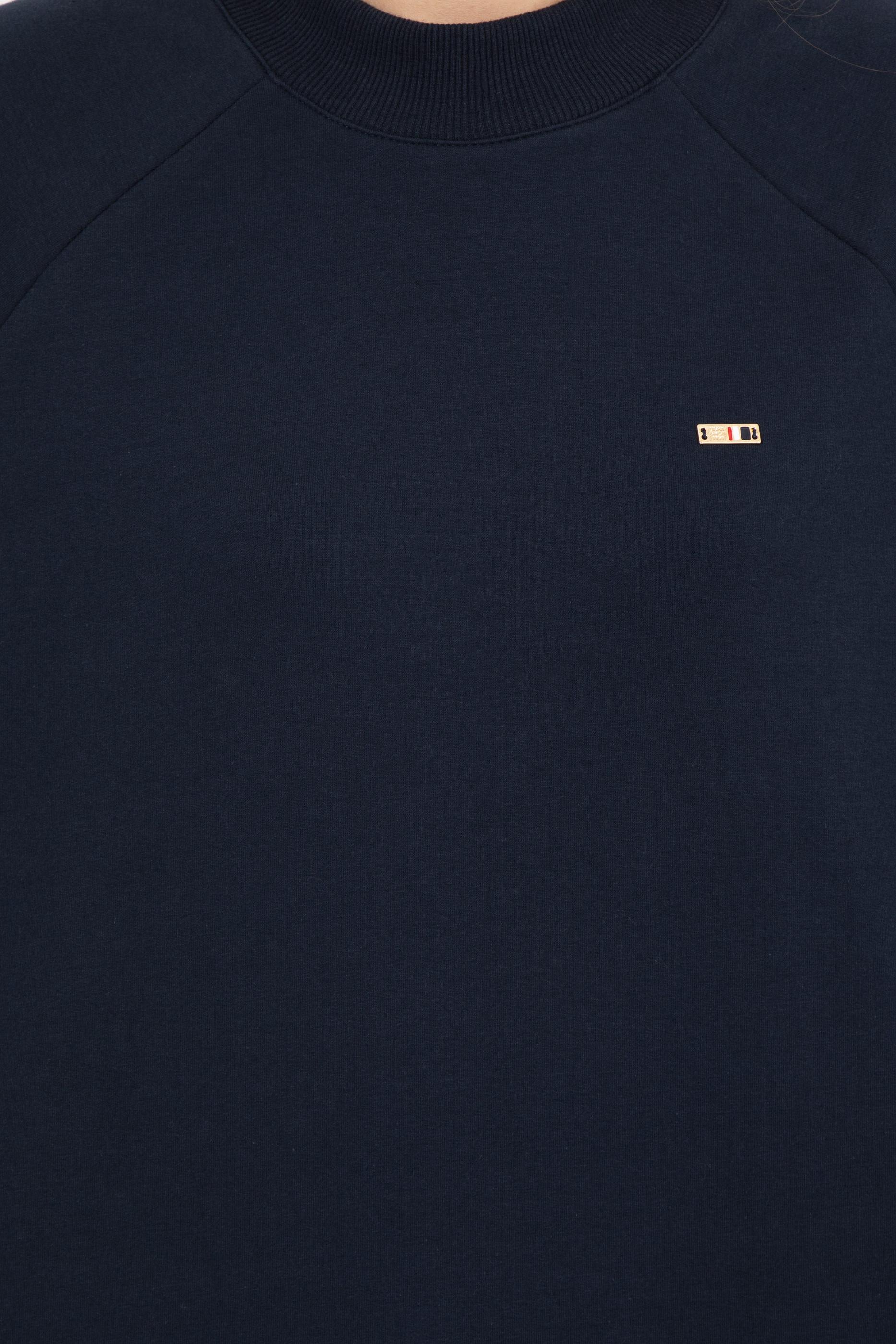 Kadın Lacivert Bisiklet Yaka Sweatshirt