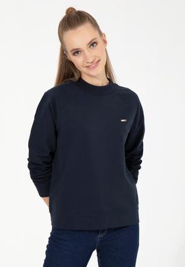 Kadın Lacivert Bisiklet Yaka Sweatshirt - 50261240005