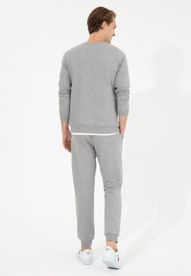 Erkek Gri Melanj Eşofman Altı - 50257275051