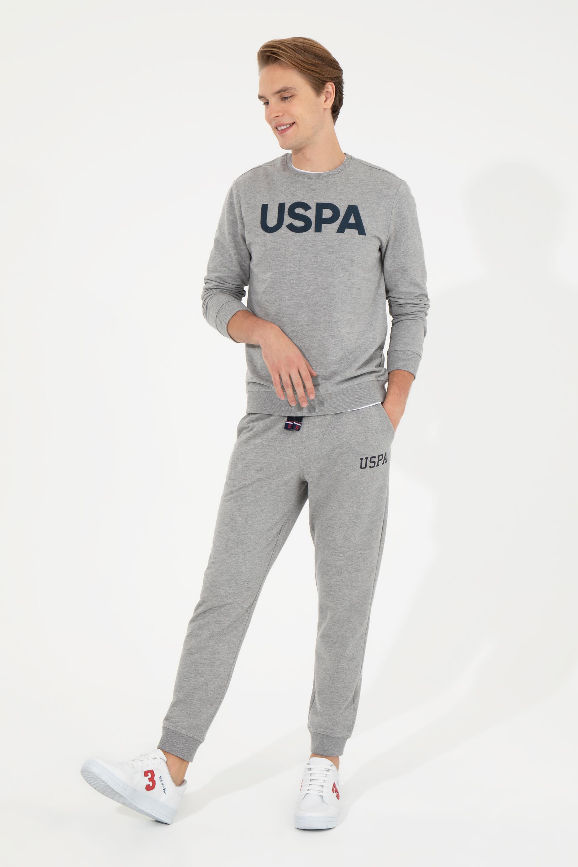 Erkek Gri Melanj Eşofman Altı